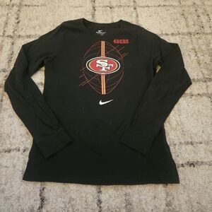 Nike 49ers Black Long Sleeve Shirt